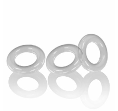 Trzypak pierścieni - Oxballs Willy Rings 3-pack Cockrings Clear